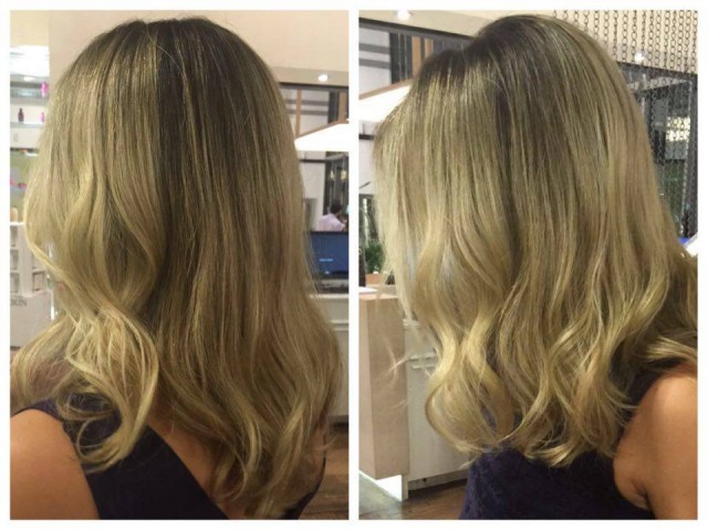 Vejam como o cabelo ficou brilhoso e com aspecto de hidratado